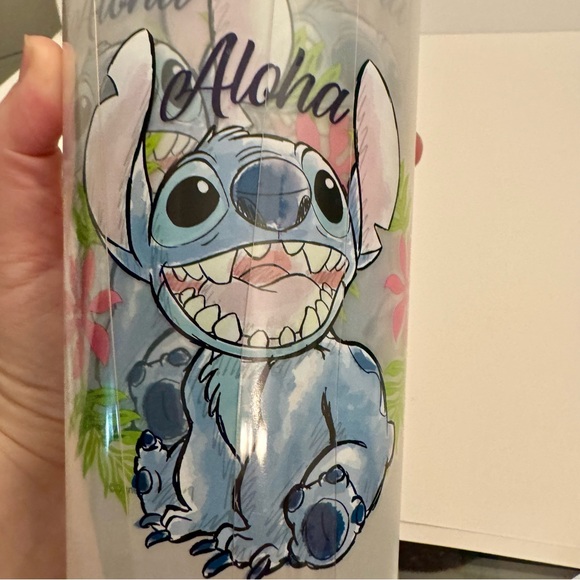 NWT. Disney 4 piece stitch plastic drinking cups featuring Aloha Stitch - Picture 5 of 8